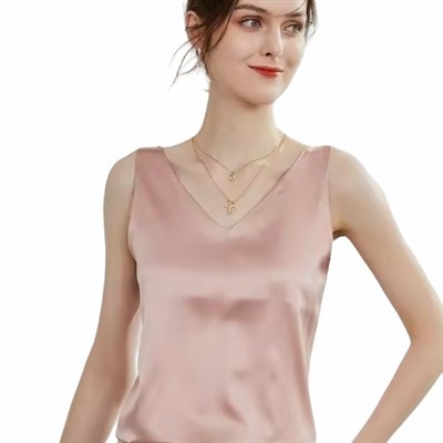 Solidna kamizelka ze 100% jedwabiu